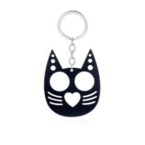 Black Cat Self Defense Keychain